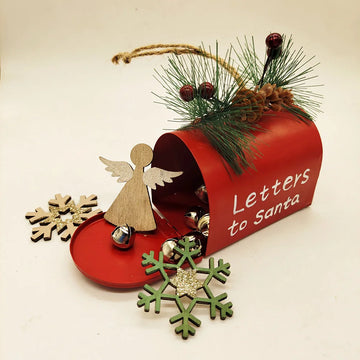 Christmas Decoration Ornament Mailbox Hanging Tree Pendant Letter To Santa Claus